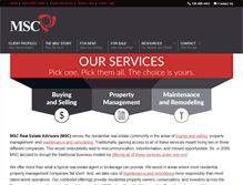 Tablet Screenshot of mscadvisors.com